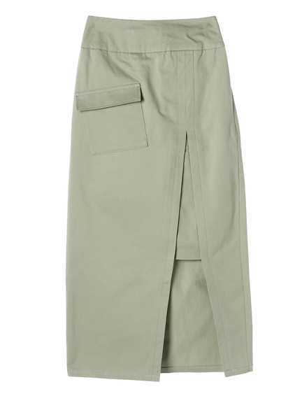 レイヤード風ミディスカート レイヤード風ミディスカート