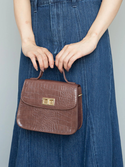 2wayクロコミニショルダー