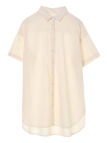 【Special Price】40キャンブリック半袖シャツチュニック