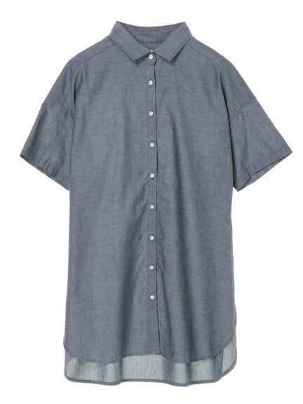 【Special Price】40キャンブリック半袖シャツチュニック 【Special Price】40キャンブリック半袖シャツチュニック