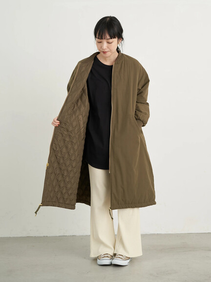 【Special Price】リバーシブルキルティングブルゾン(ロング)