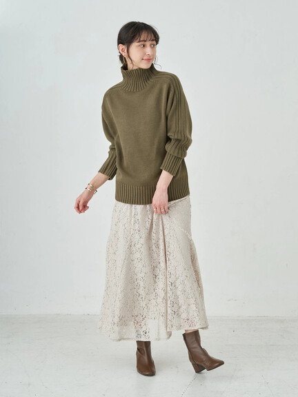 【Special Price】リブラインニットプルオーバー