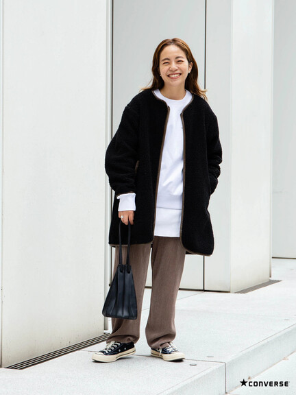 先行予約【WEB限定】CONVERSE 配色スウェット