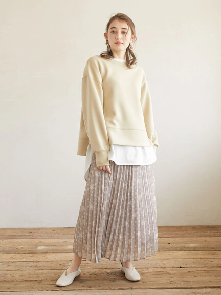シフォンプリーツスカート