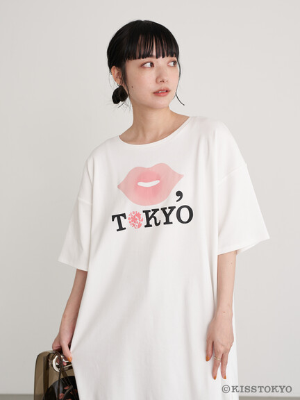 KISS TOKYO チュニックTシャツ KISS TOKYO チュニックTシャツ