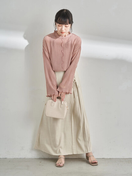 レースアップマーメイドスカート