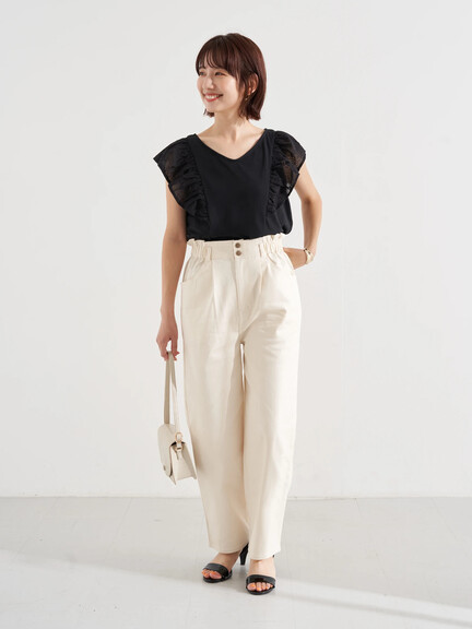 前後2WAYフリルブラウス 前後2WAYフリルブラウス