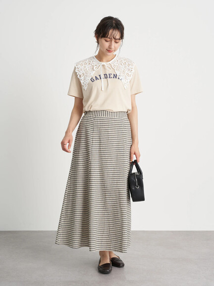【WEB限定】[SET2点]Tシャツ+レース衿