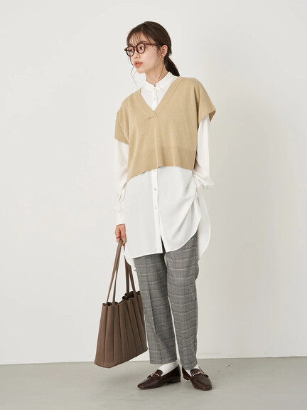 ショートニットベスト ショートニットベスト