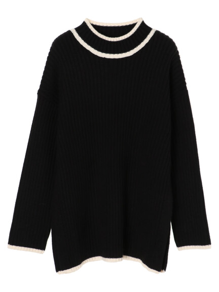 予約【WEB限定】配色ラインリブニットプルオーバー 予約【WEB限定】配色ラインリブニットプルオーバー