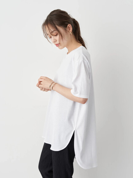 <WEB限定大きな・小さなサイズ>SET2点スラブケーブルベスト+カットチュニック <WEB限定大きな・小さなサイズ>SET2点スラブケーブルベスト+カットチュニック