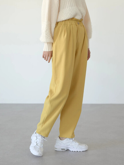 起毛ツイルハイウエストパンツ 起毛ツイルハイウエストパンツ