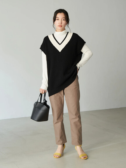 【Special Price】ワッフルチルデンニットベスト 【Special Price】ワッフルチルデンニットベスト