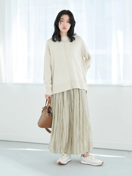 【Special Price】【大きい・小さいサイズ(WEB限定)】ワッシャープリーツスカート
