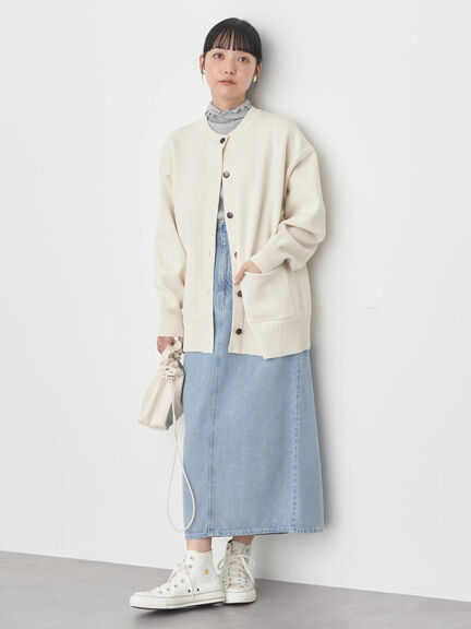 スポンディッシュミドル丈カーディガン