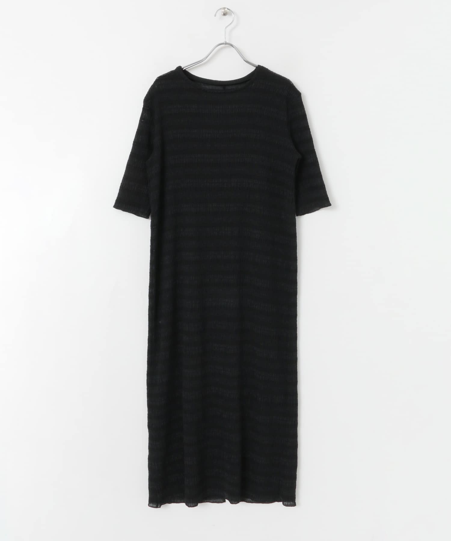 【WEB限定】シアーボーダーカットワンピース