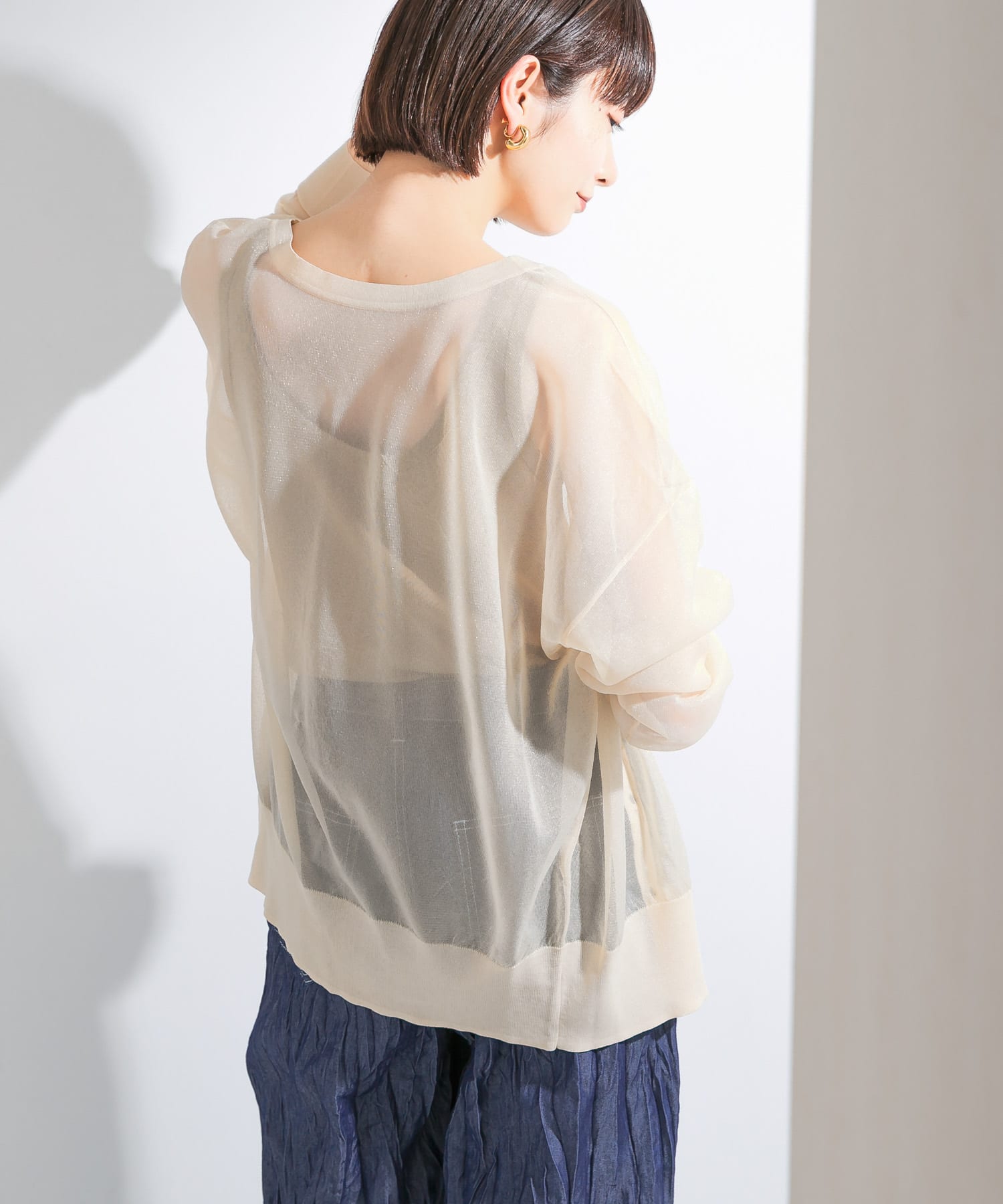 【WEB限定】シアールーズカーディガン 【WEB限定】シアールーズカーディガン