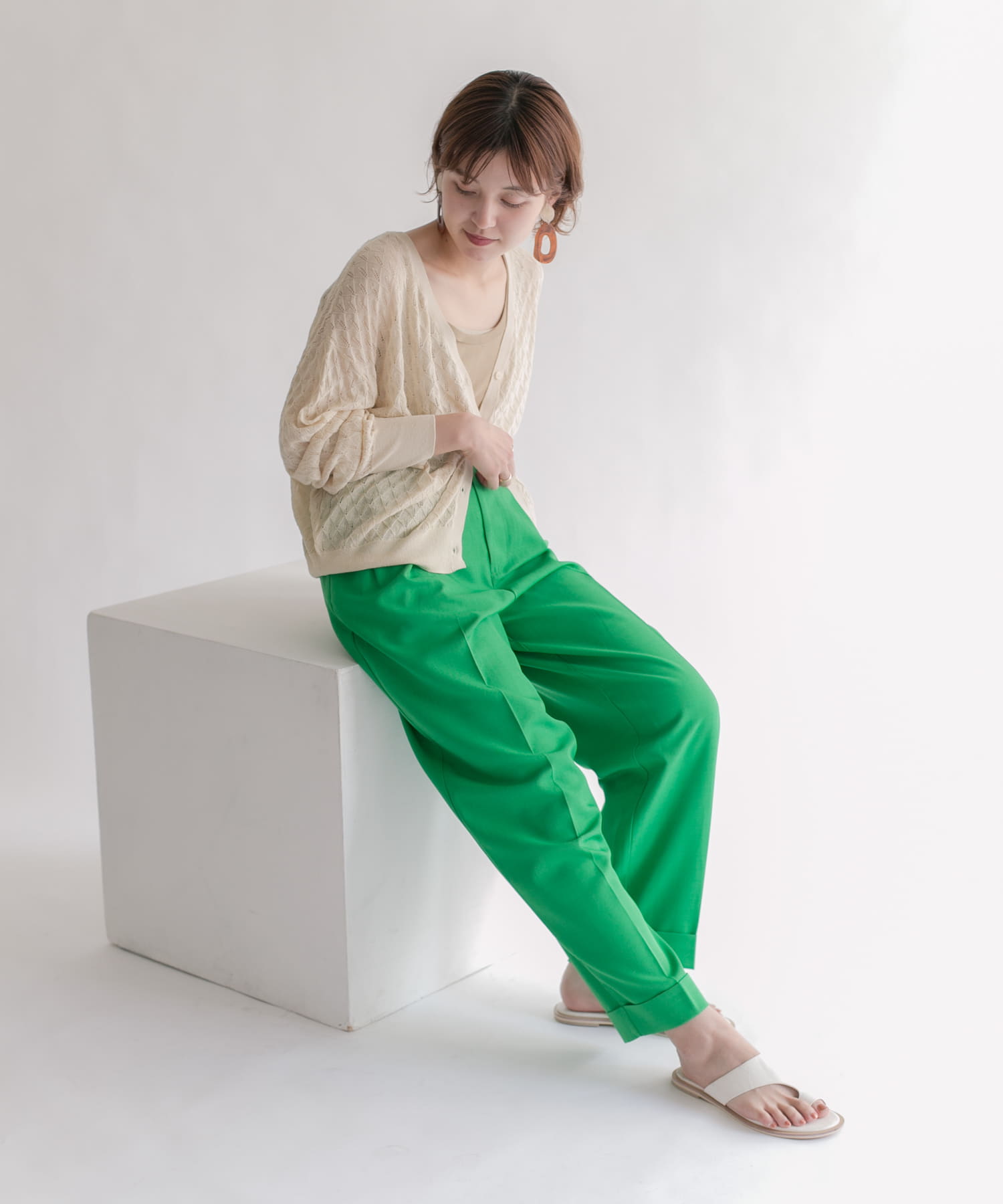 2WAY透かし編みニット 2WAY透かし編みニット