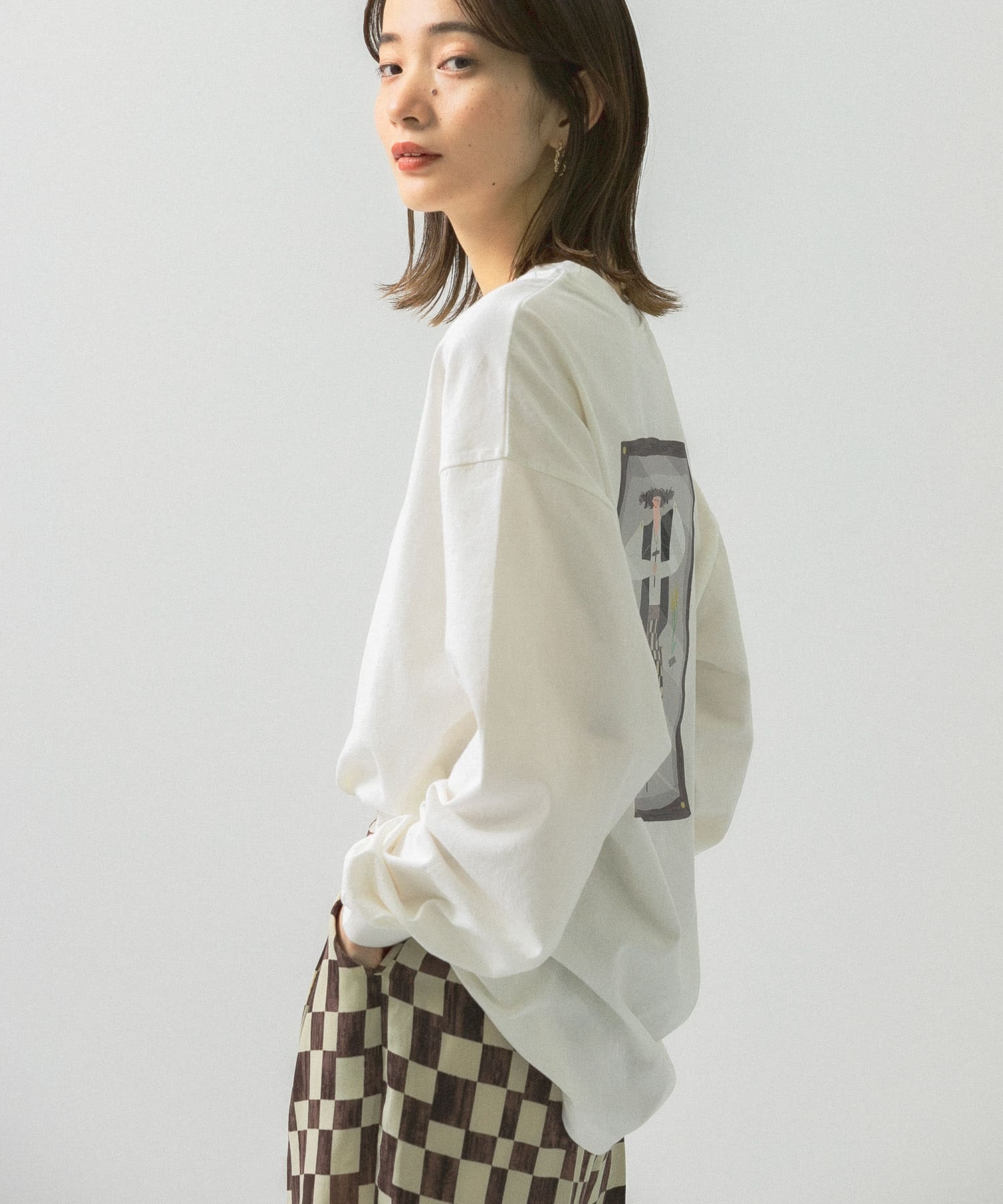 Aki IshibashiコラボロンTシャツ Aki IshibashiコラボロンTシャツ