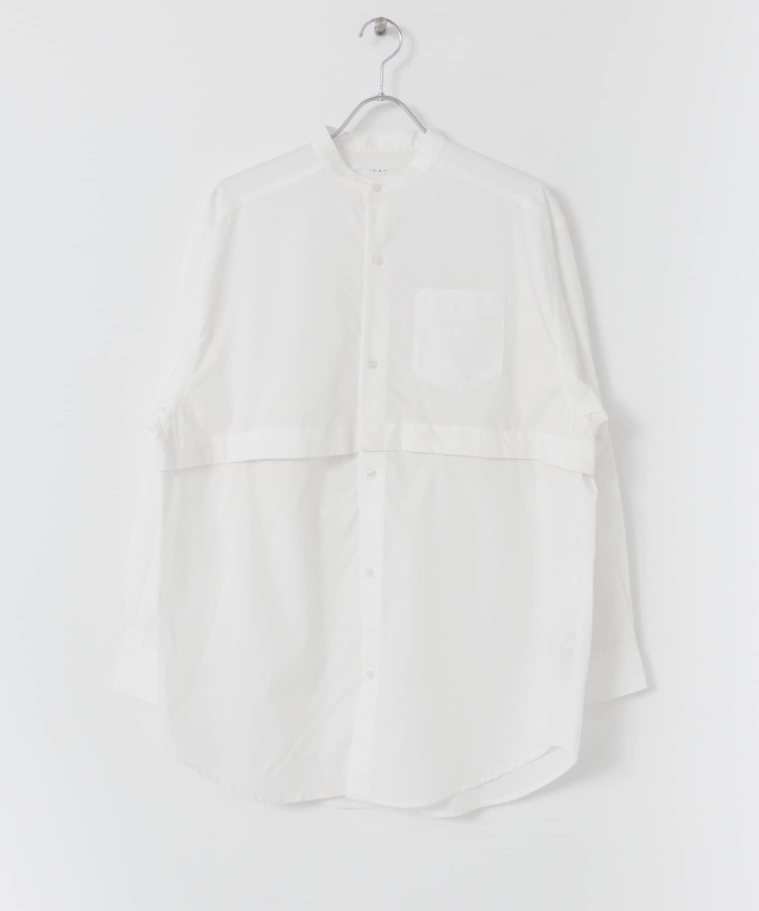 スタンドカラーセパレートシャツ