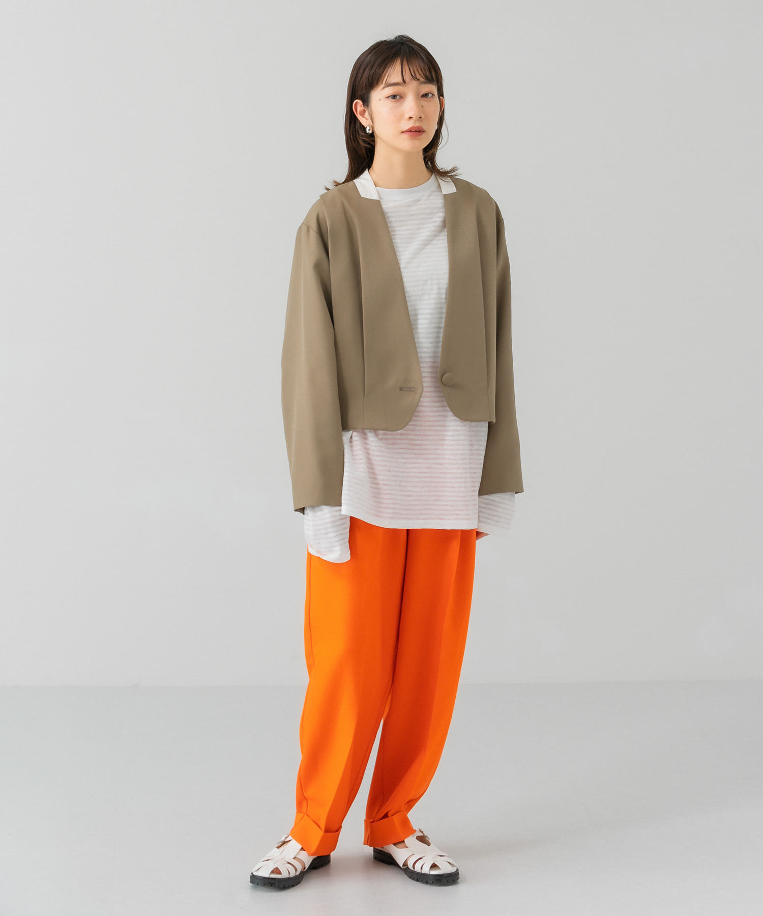 センタープレスWIDEストレートパンツ センタープレスWIDEストレートパンツ