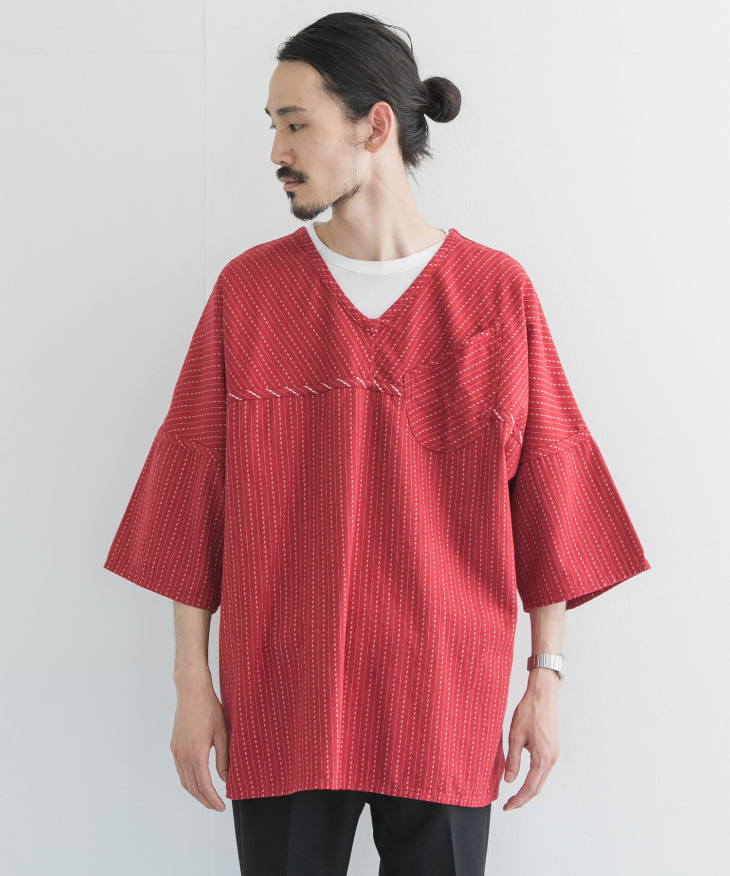 PORTER CLASSIC HAPPY RED FOOTBALL TUNIC PORTER CLASSIC HAPPY RED FOOTBALL TUNIC