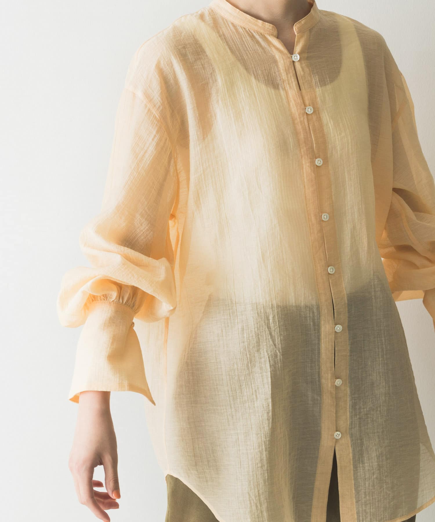 ボリューム袖チュニックシャツ ボリューム袖チュニックシャツ