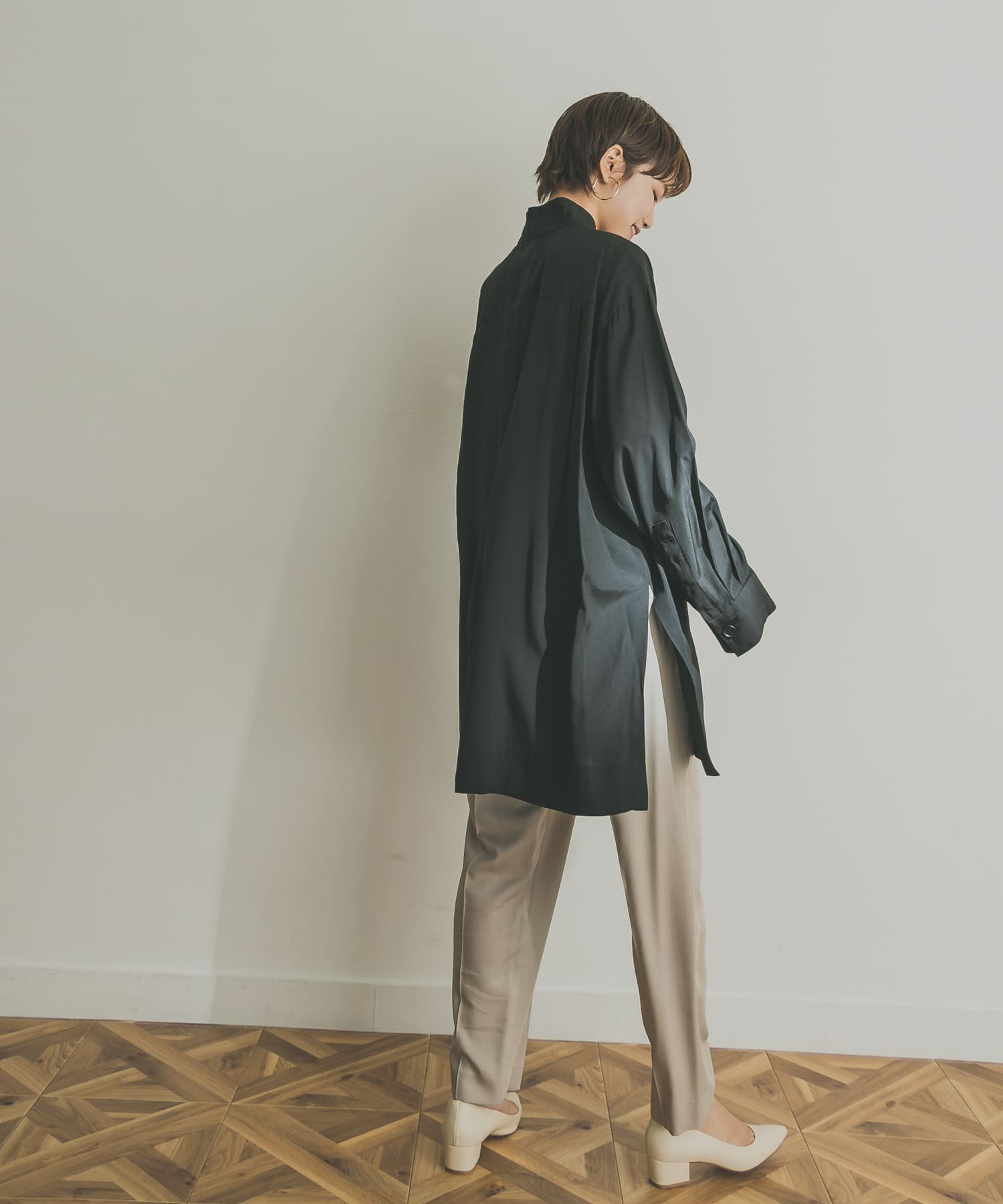 SAYAKA DAVIS Embroidery Shirts Dress SAYAKA DAVIS Embroidery Shirts Dress