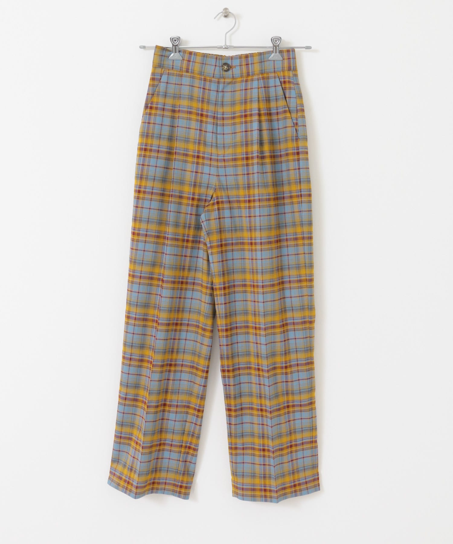 【34サイズ/低身長向けも展開】UR Lab. チェックワイドパンツ 【34サイズ/低身長向けも展開】UR Lab. チェックワイドパンツ