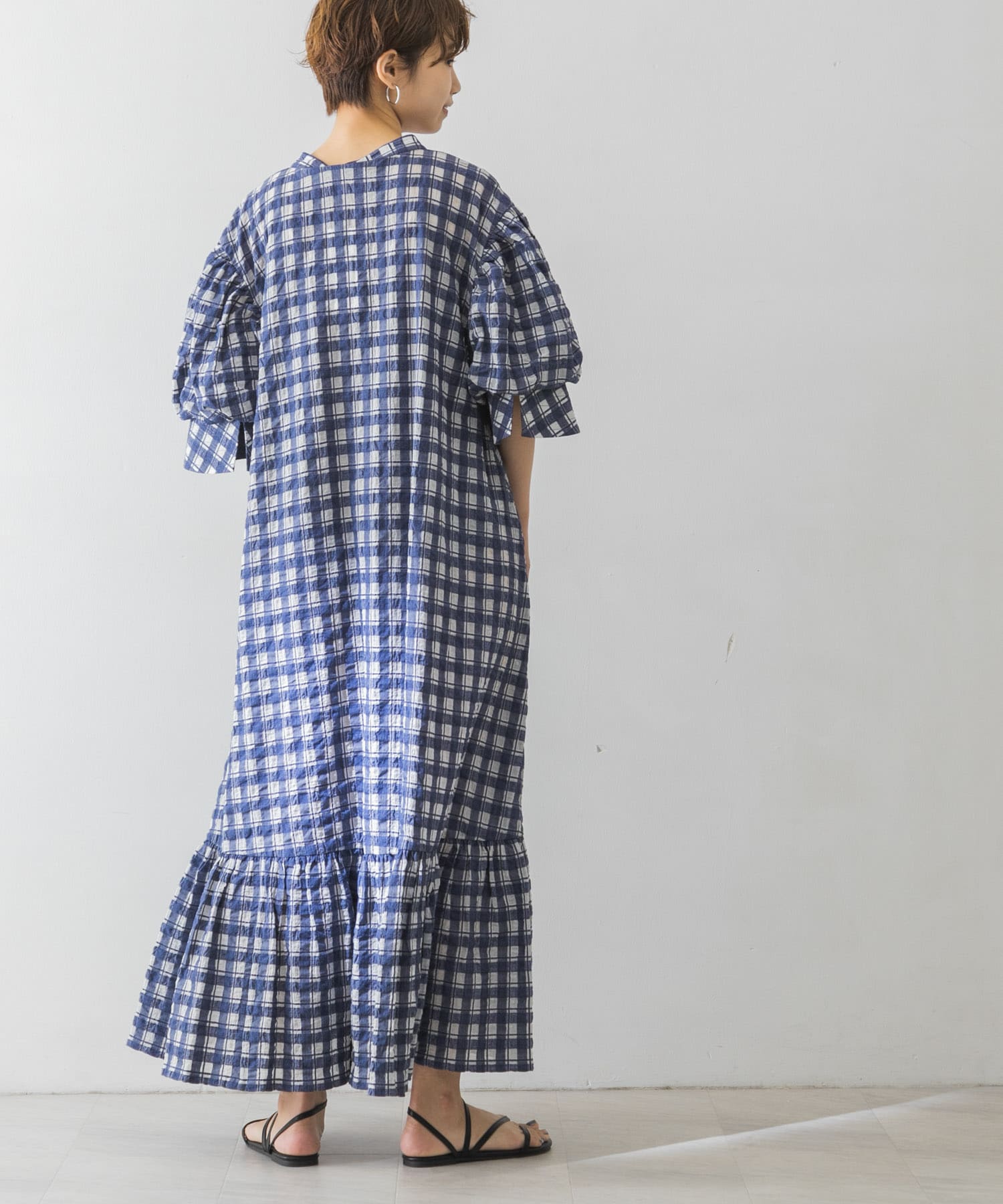 rumche Big Check One-piece rumche Big Check One-piece