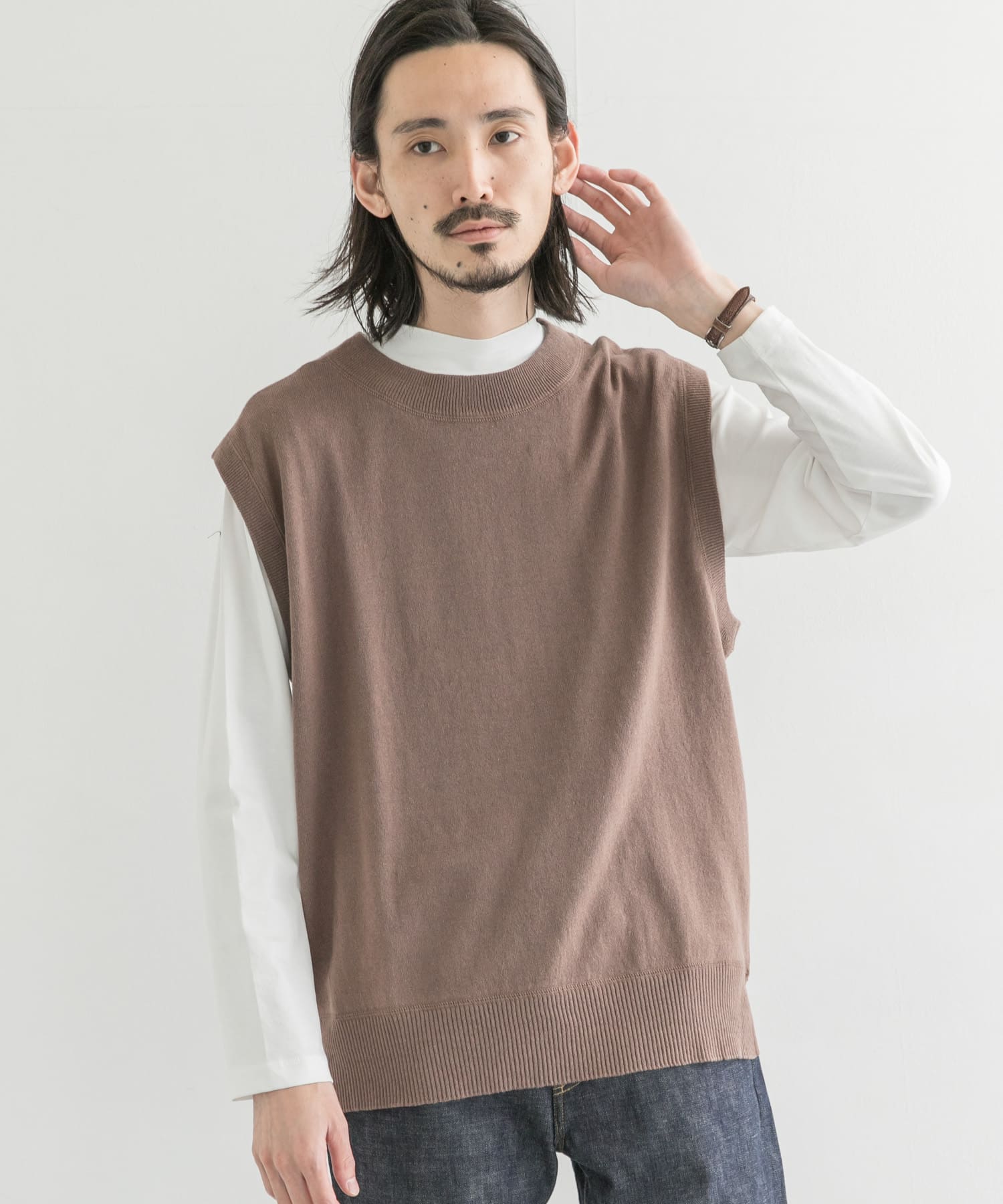 MHL.　FINE SLUB COTTON LINEN