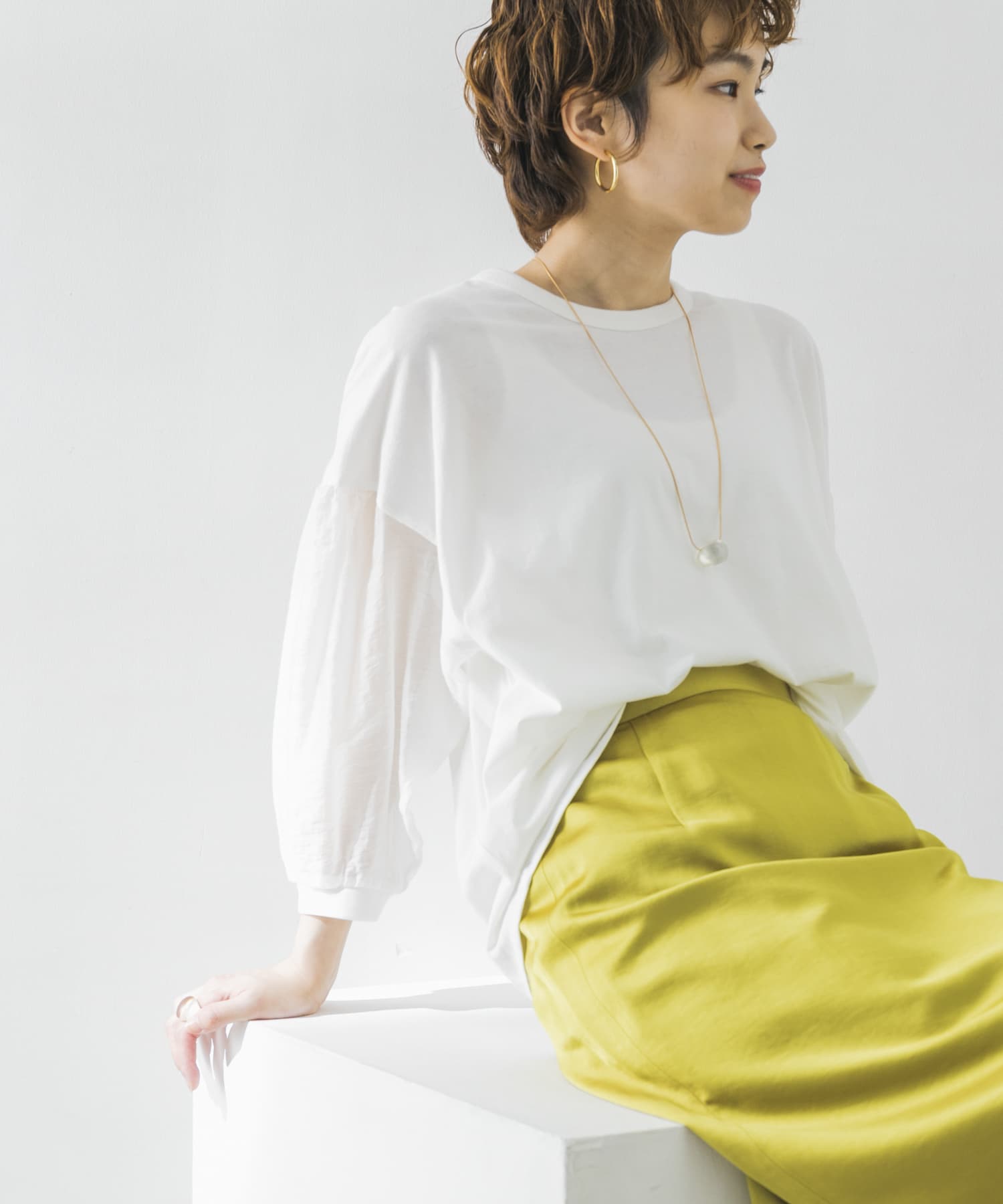 シアースリーブカットソー