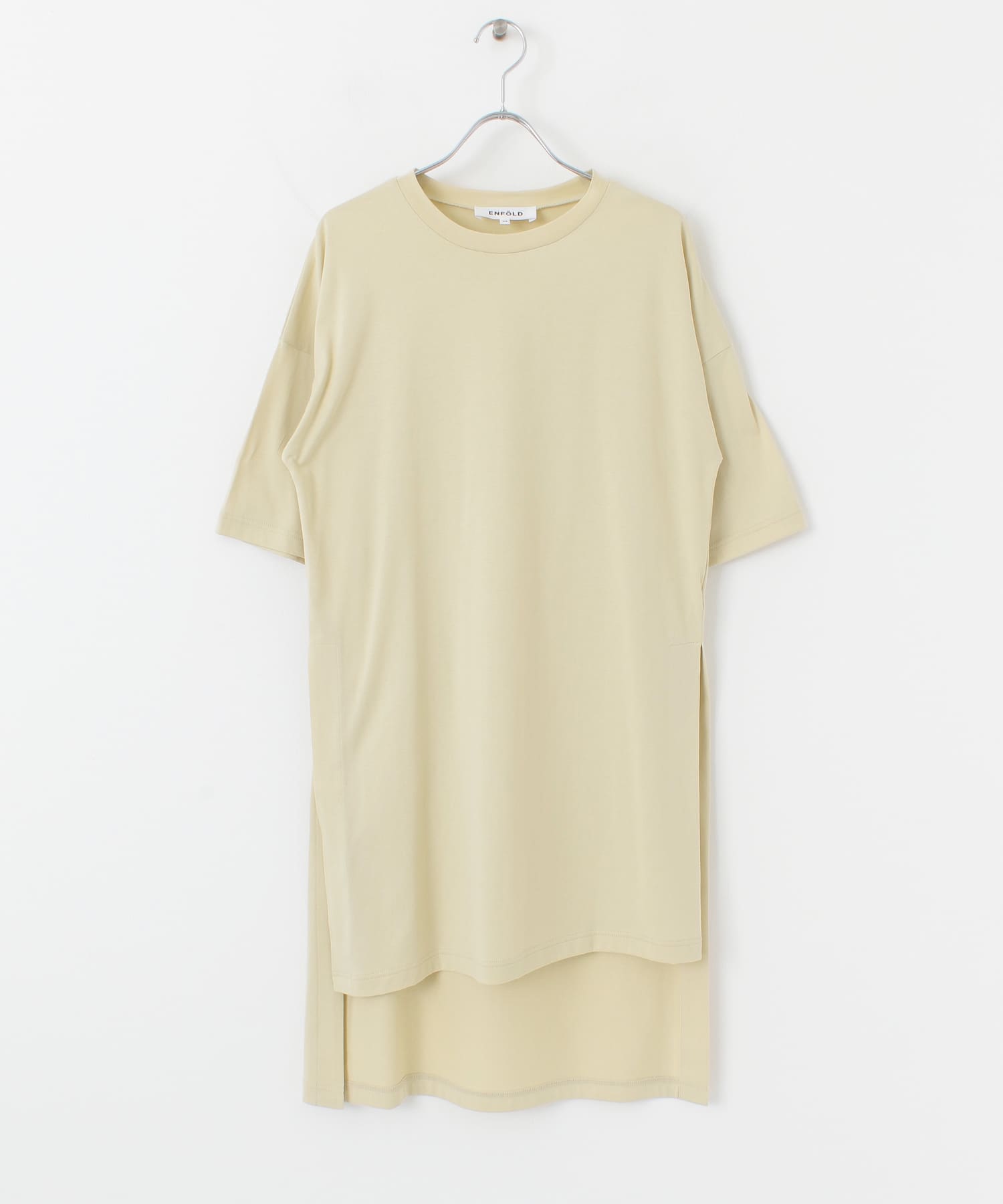 ENFOLD　スリットロングTシャツ