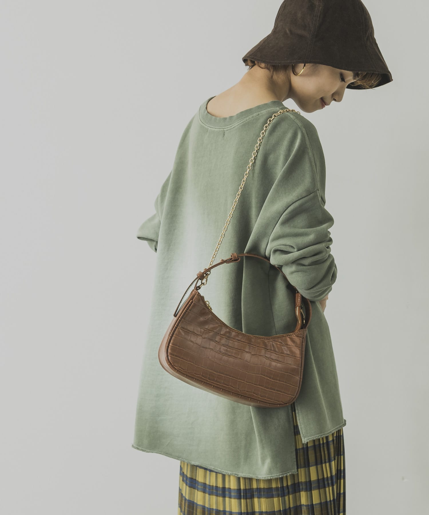 【WEB限定】製品染めボートネックプルオーバー