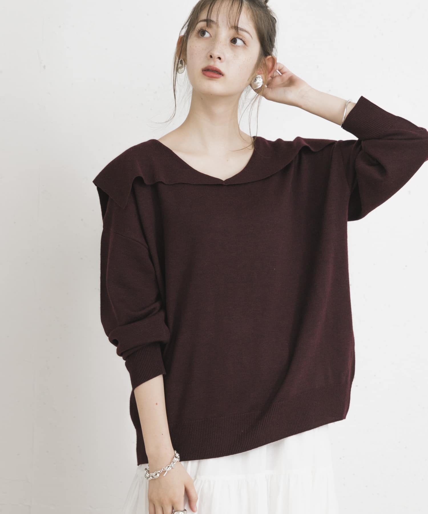 UR Lab.　ビッグカラーニット