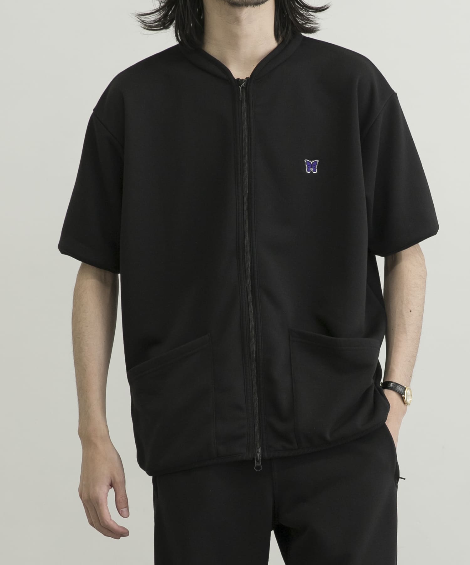 Needles　Short-Sleeve Zipped Jacket
