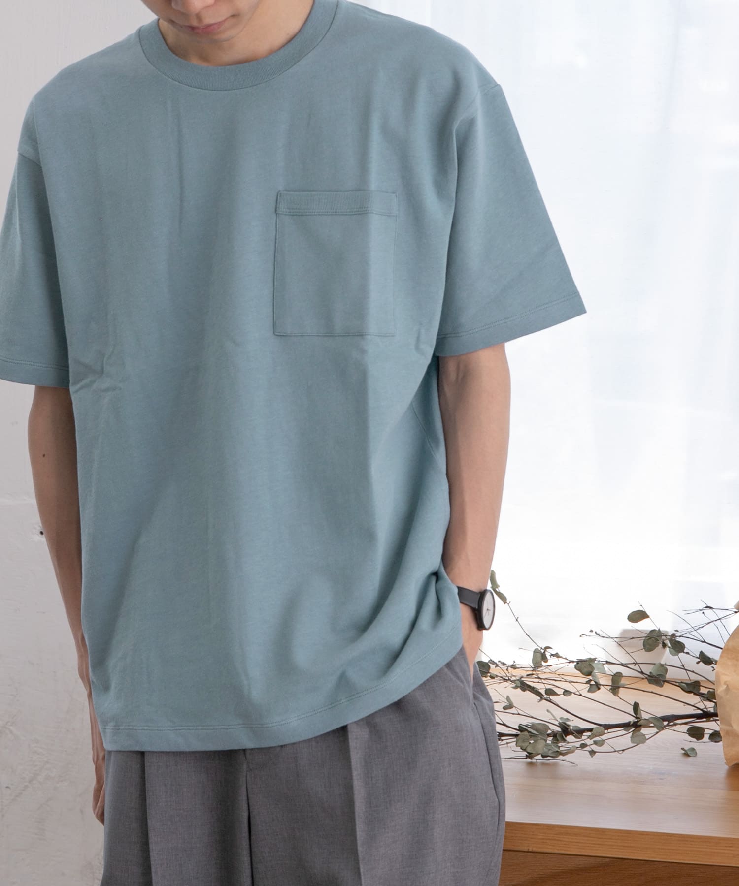 FORK&SPOON コットンリネンTシャツ FORK&SPOON コットンリネンTシャツ