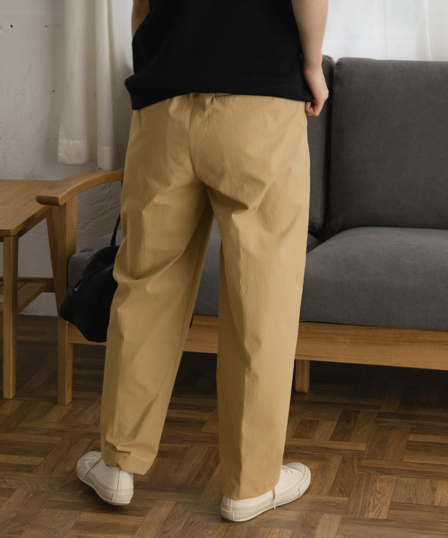 FORK&SPOON タッククロップドパンツ FORK&SPOON タッククロップドパンツ