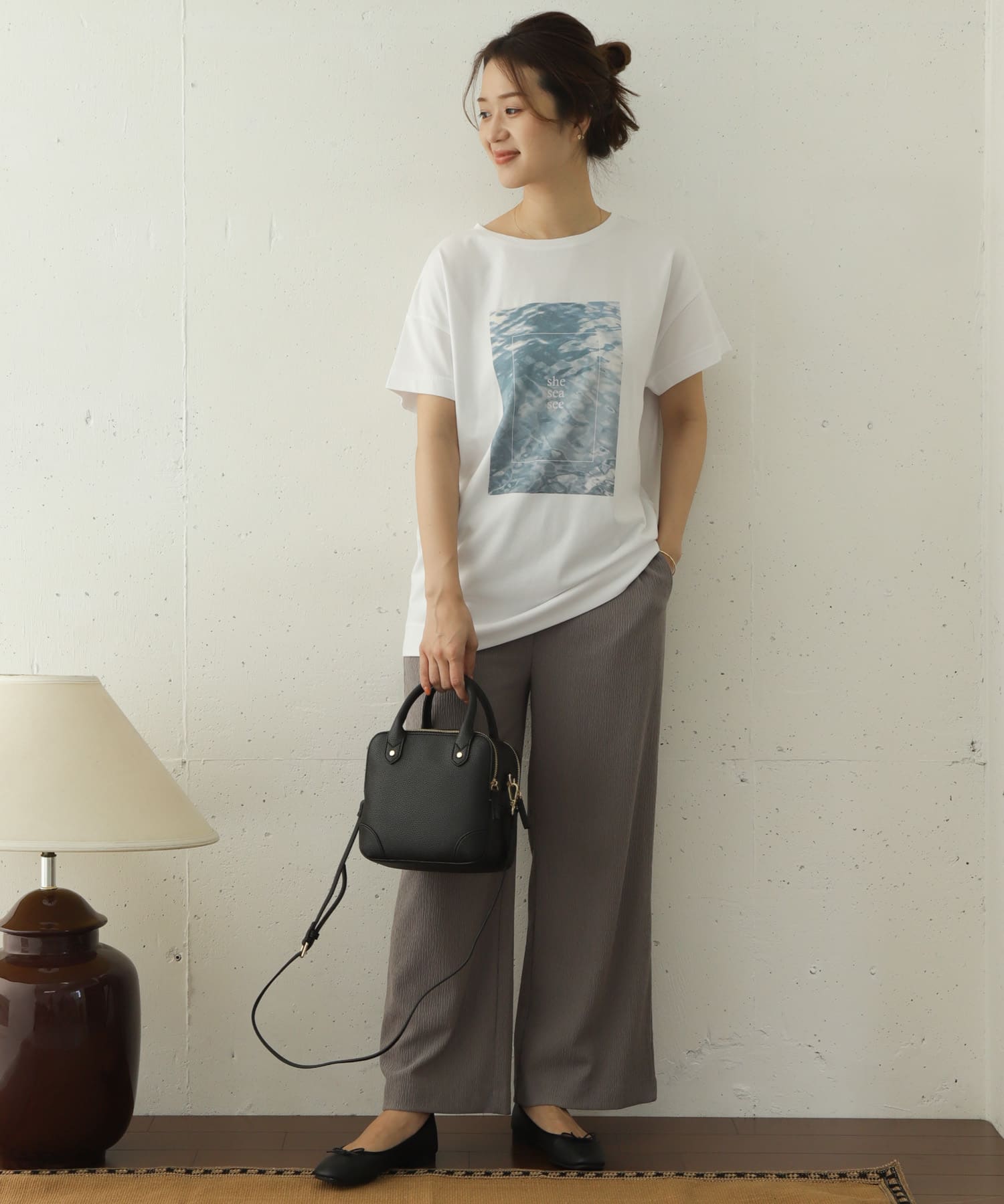 ロゴ×フォトプリントチュニックTシャツ ロゴ×フォトプリントチュニックTシャツ