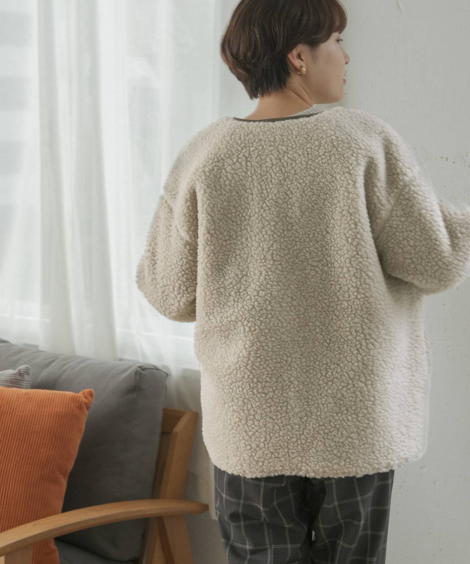 FORK&SPOON リバーシブルボアブルゾン FORK&SPOON リバーシブルボアブルゾン