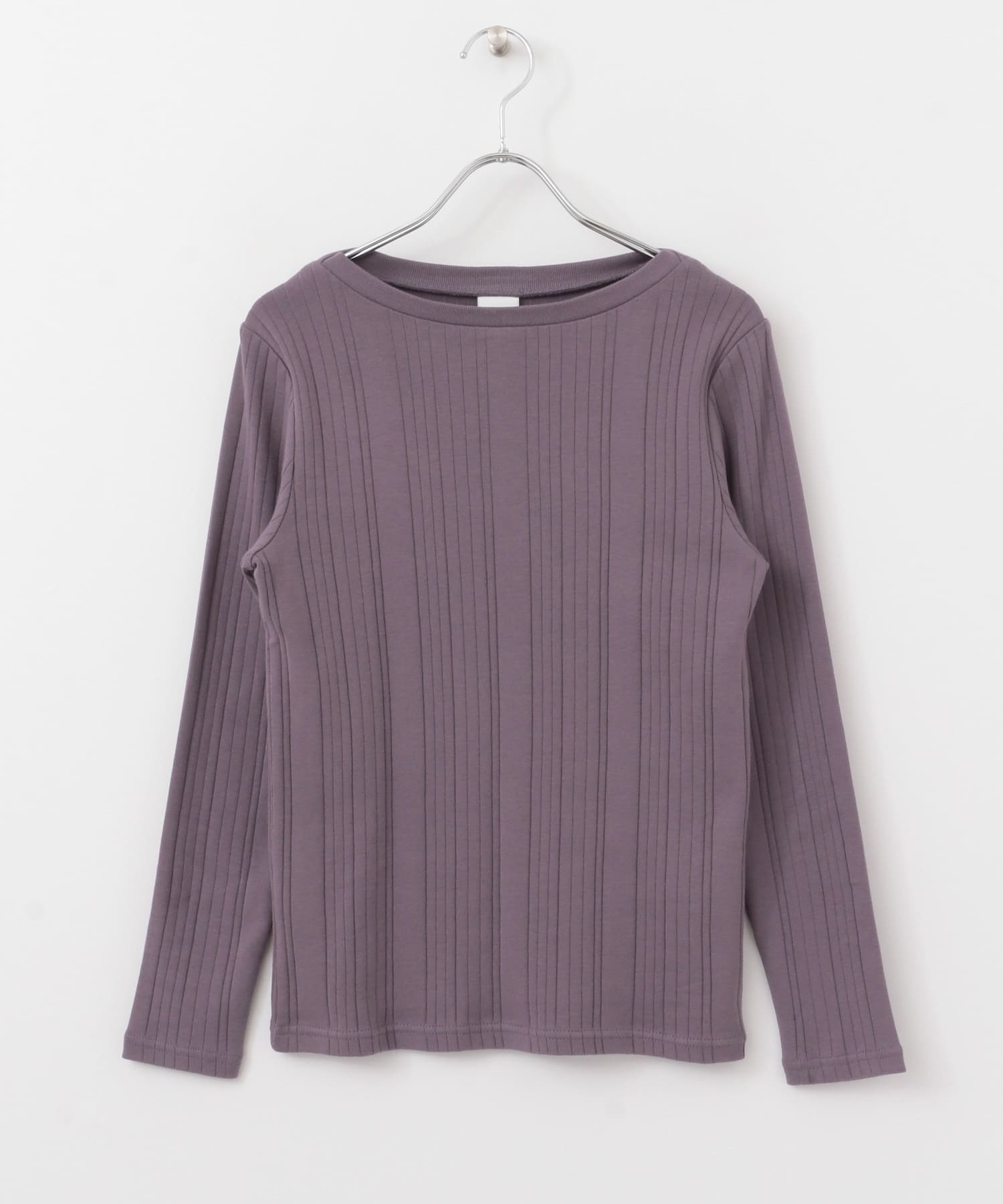 針抜き長袖カットソー