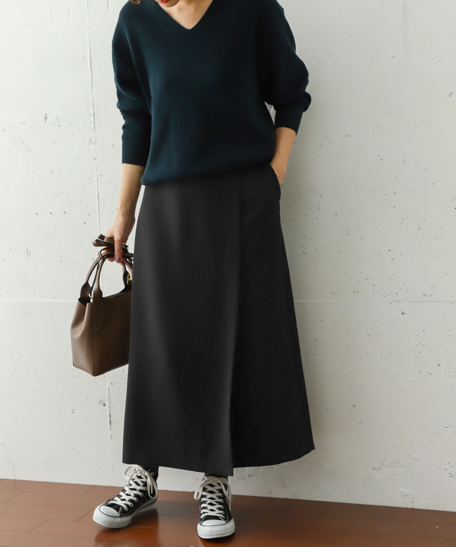 巻き風ストレートスカート