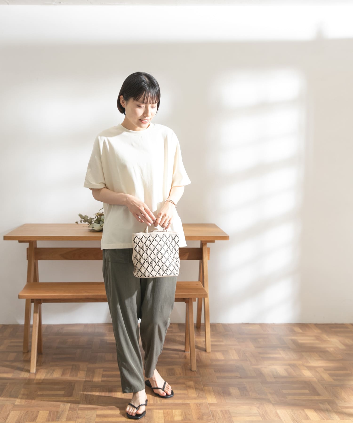 FORK&SPOON　ベイカーイージーパンツ