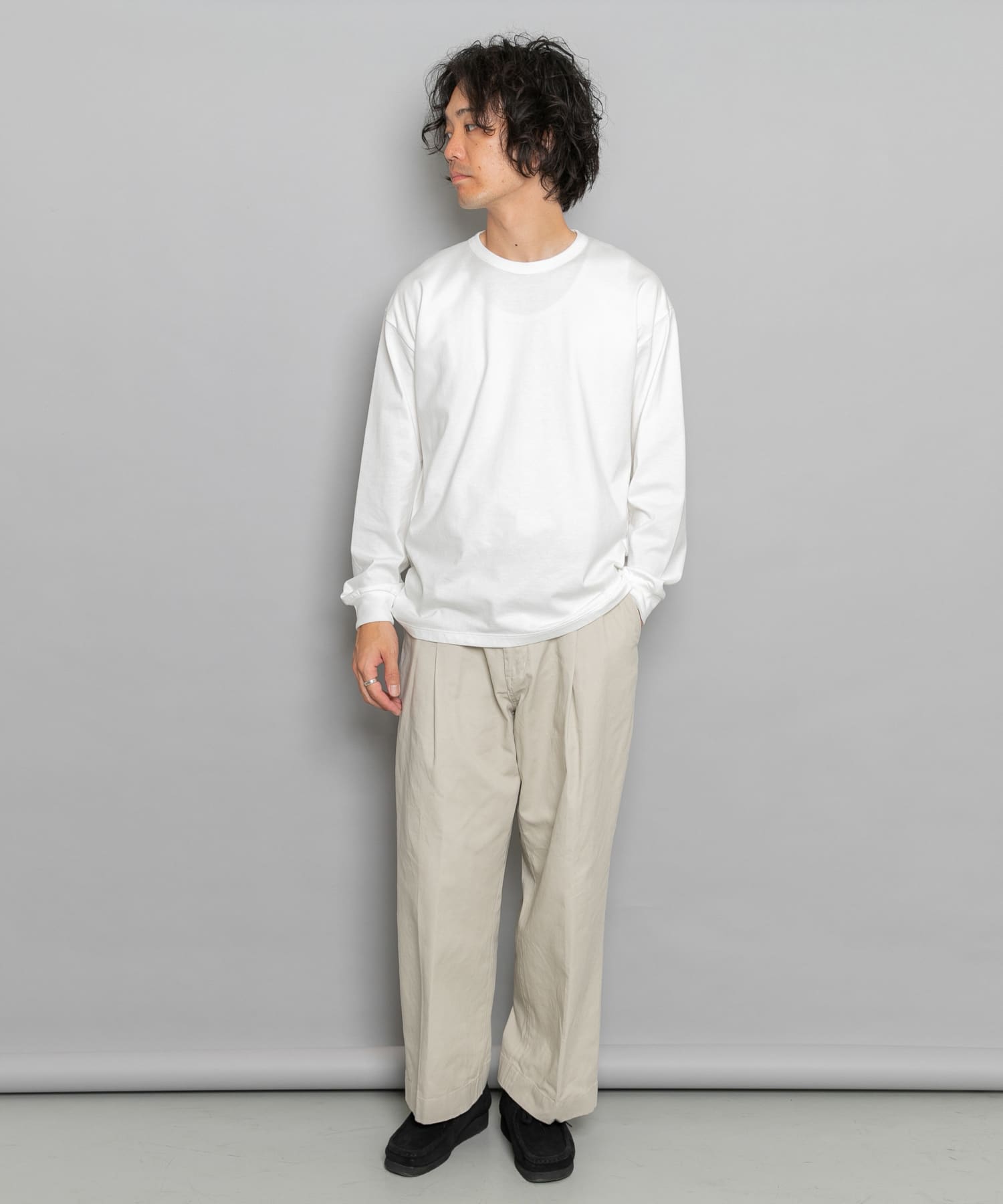 【WEB限定】ANTI FADE ルーズ リブロングスリーブTシャツ 【WEB限定】ANTI FADE ルーズ リブロングスリーブTシャツ