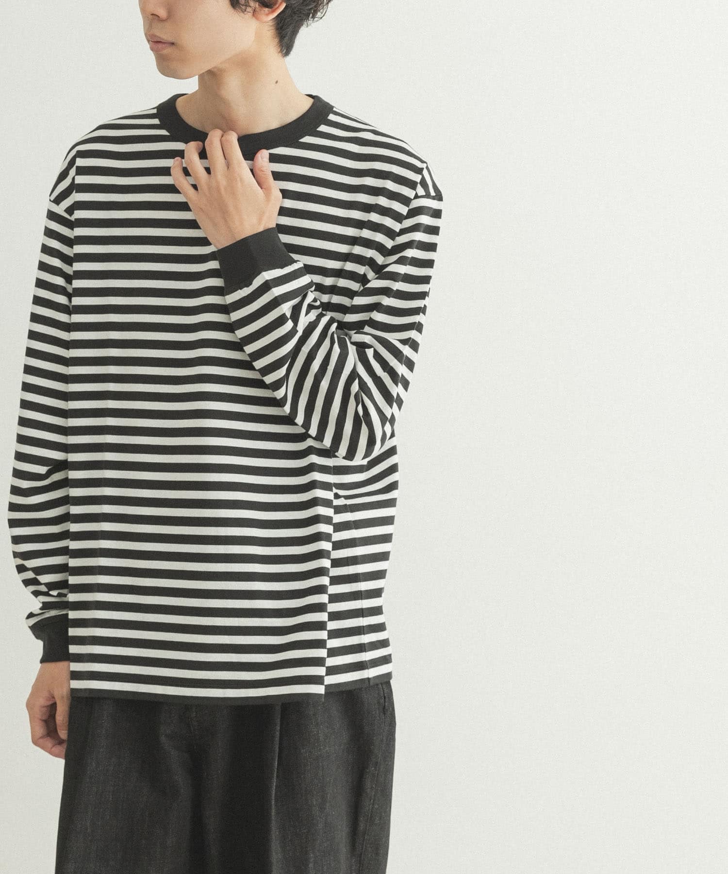 FORK&SPOON　ボーダーロングスリーブTシャツ