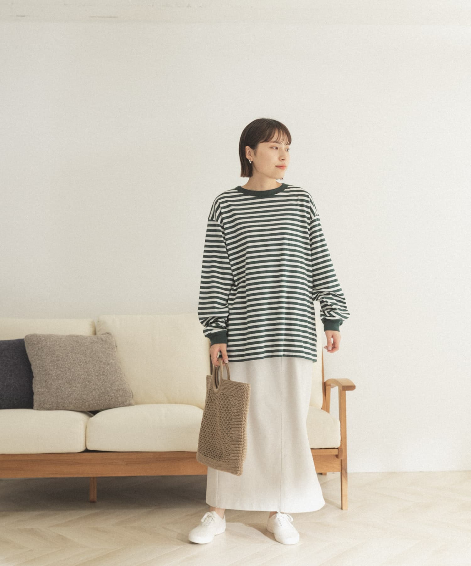 FORK&SPOON ボーダーロングスリーブTシャツ FORK&SPOON ボーダーロングスリーブTシャツ