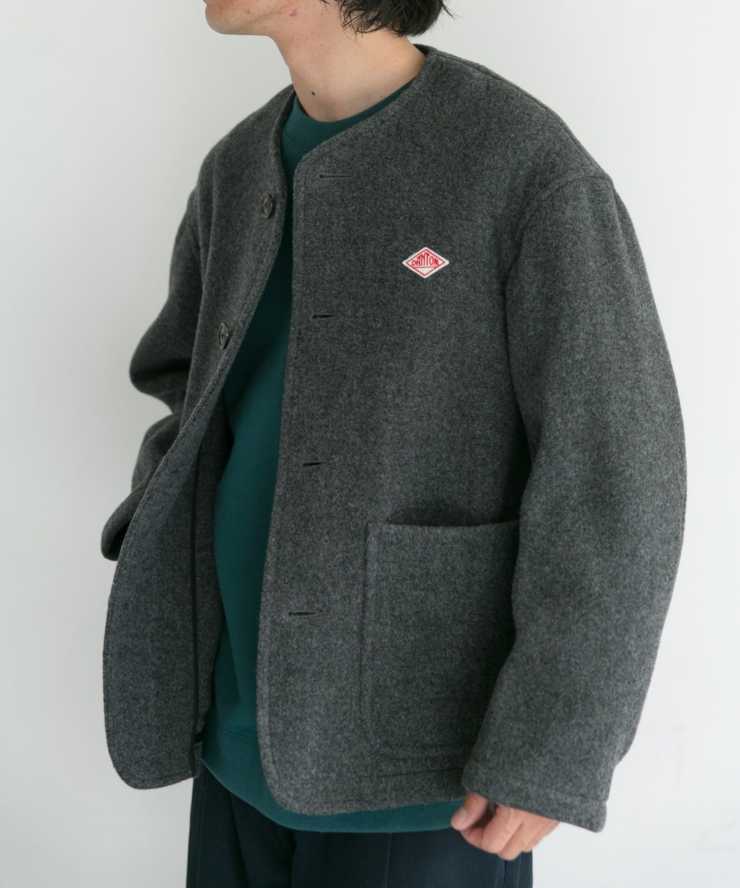 【WEB限定】DANTON COLLARLESS JACKET 【WEB限定】DANTON COLLARLESS JACKET