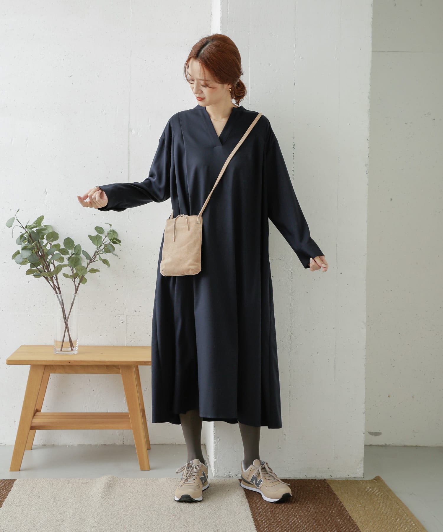 ツイルスキッパータックワンピース