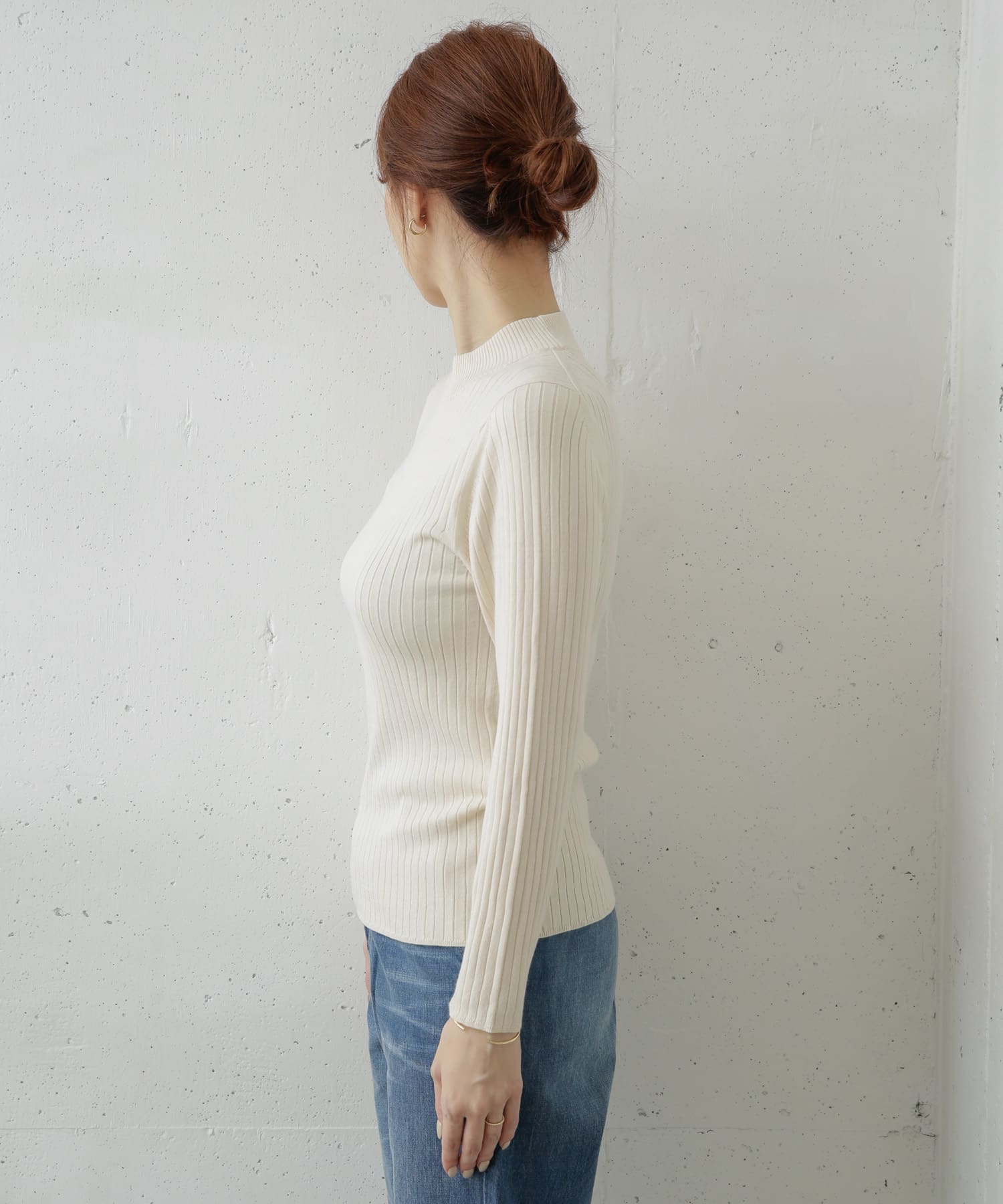 ハイネックリブKNIT ハイネックリブKNIT
