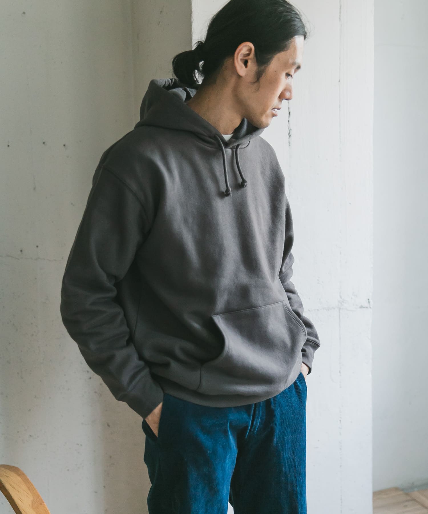 裏起毛プルオーバーフーディー